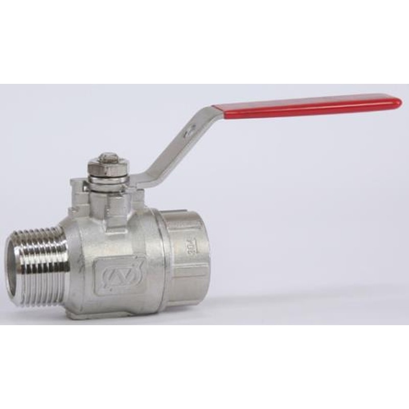 エスコ EA470AN-4 R1/2”xRc1/2”ボールバルブ(ステンレス製) 1個(ご注文単位1個)【直送品】