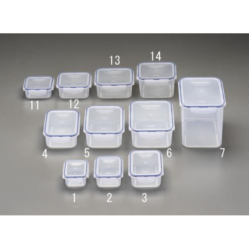 エスコ EA508TL-2 99x133x51mm/0.33L密閉保存容器 1個(ご注文単位1個)【直送品】