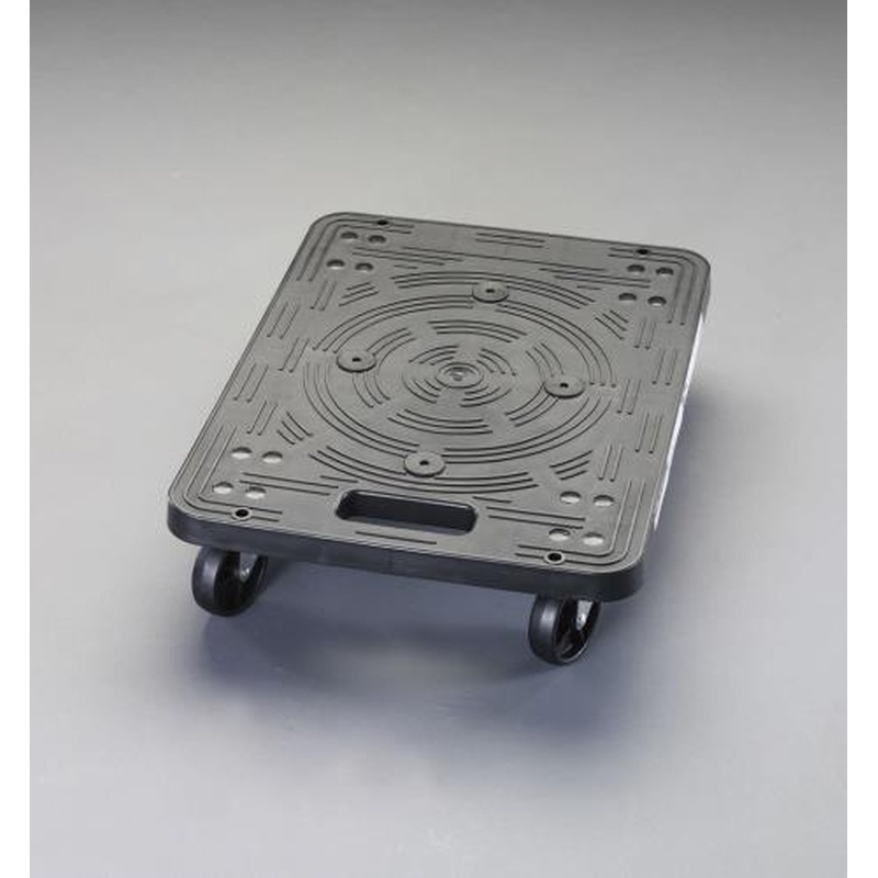 エスコ EA520AC-5 495x365mm/80kgドーリー(プラスチック製) 1個(ご注文単位1個)【直送品】