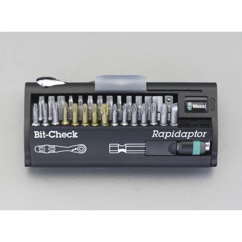 エスコ EA562WA[＋-HexTorx]ドライバービットセット(ラチェット・H付) 1個（ご注文単位1個）【直送品】
