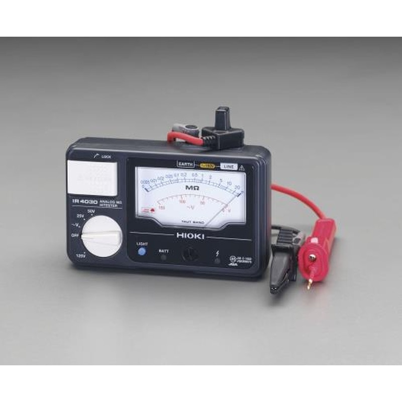 エスコ EA709BC-3 アナログ絶縁抵抗計(3レンジ) 1個（ご注文単位1個）【直送品】