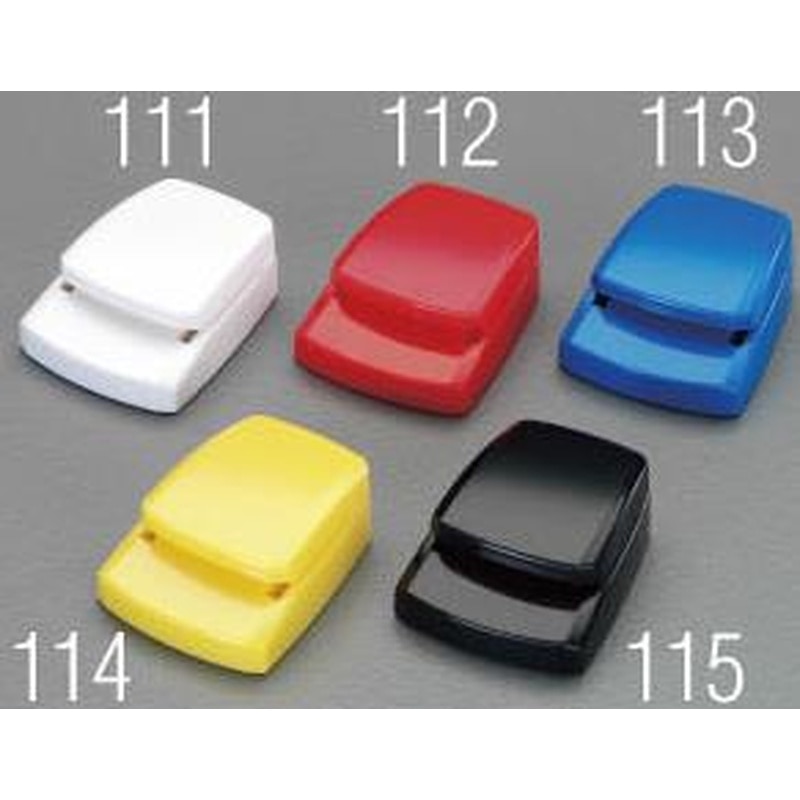 エスコ EA762FG-112 18x45x35mmクリップ(マグネット付/赤) 1個（ご注文単位1個）【直送品】
