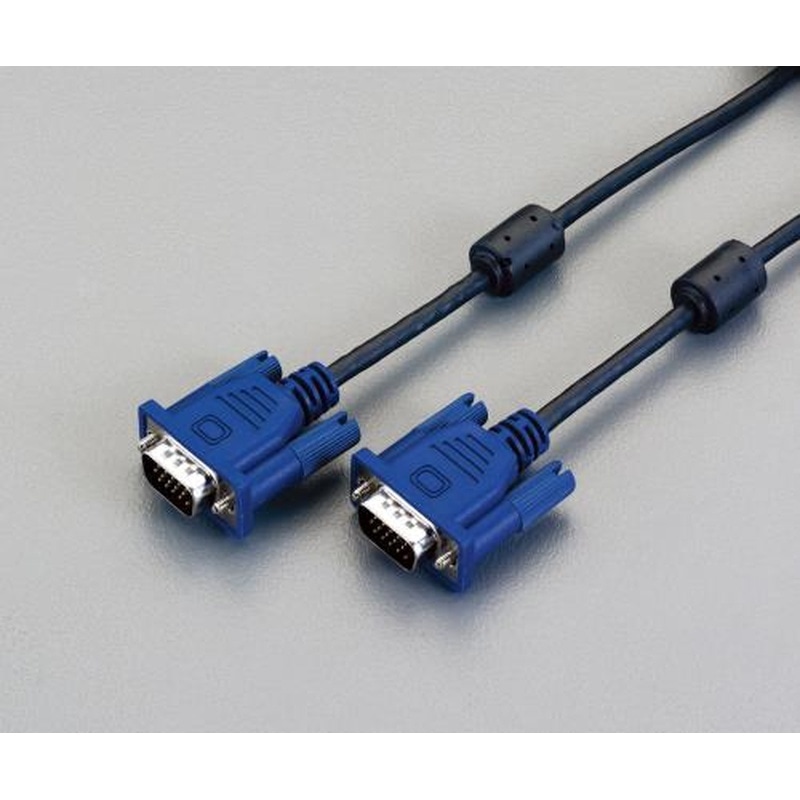 エスコ EA764AF-5 5.0m［D-Sub15ピン]ディスプレイケーブル 1個（ご注文単位1個）【直送品】