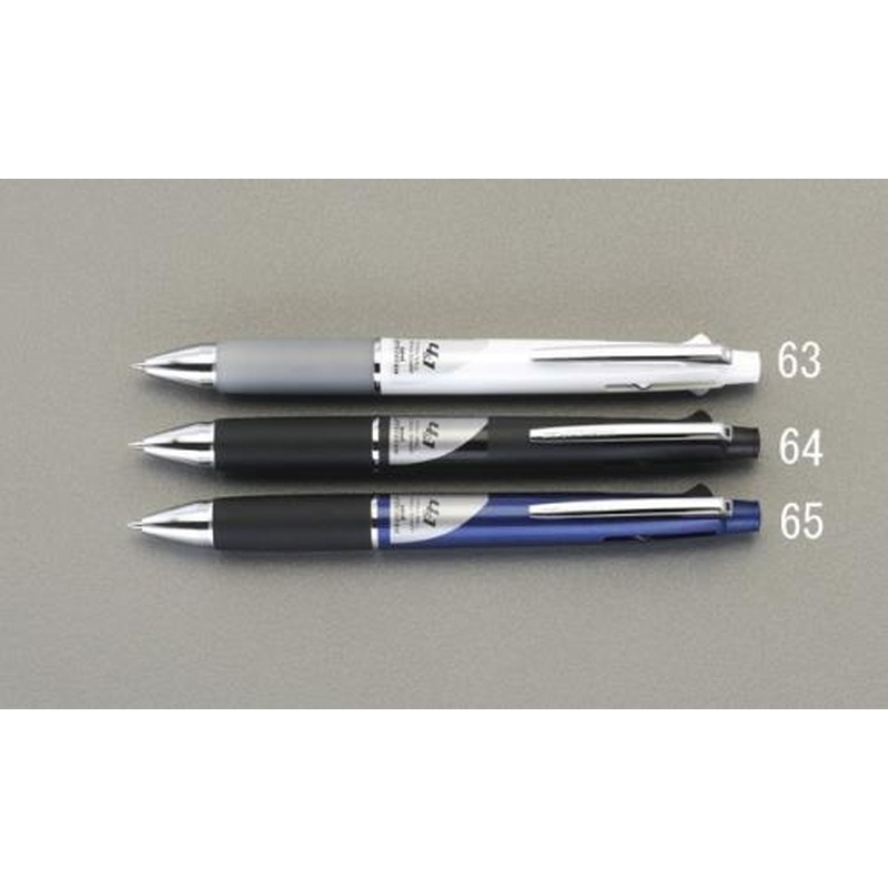 エスコ EA765MG-64 0.5/0.7mmシャープ・ボールペン(黒・赤・青・緑/黒) 1個（ご注文単位1個）【直送品】