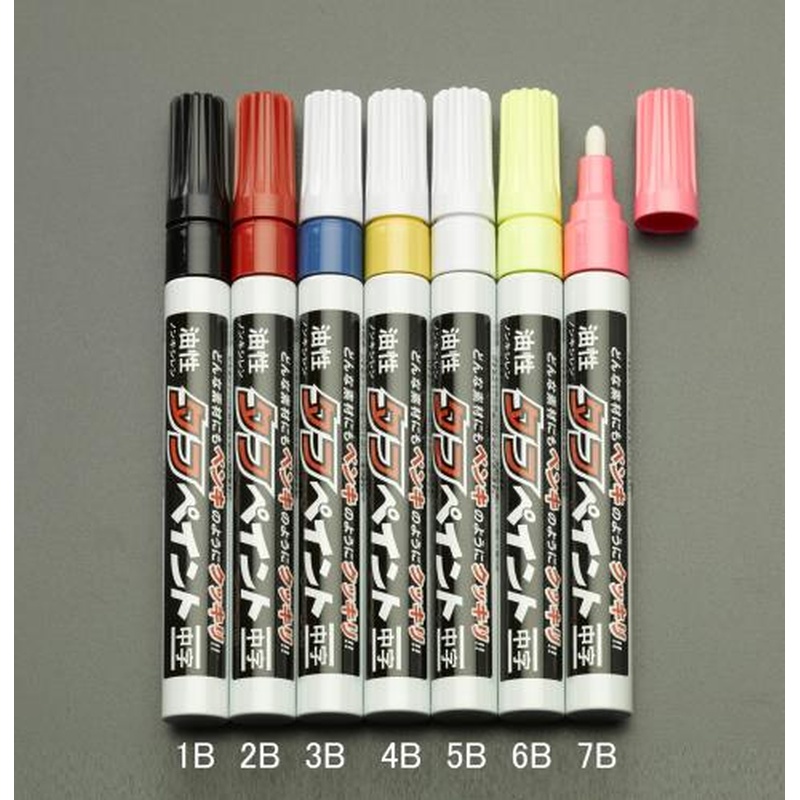 エスコ EA765MT-5B[白/中字]油性タフペイント 1個（ご注文単位1個）【直送品】