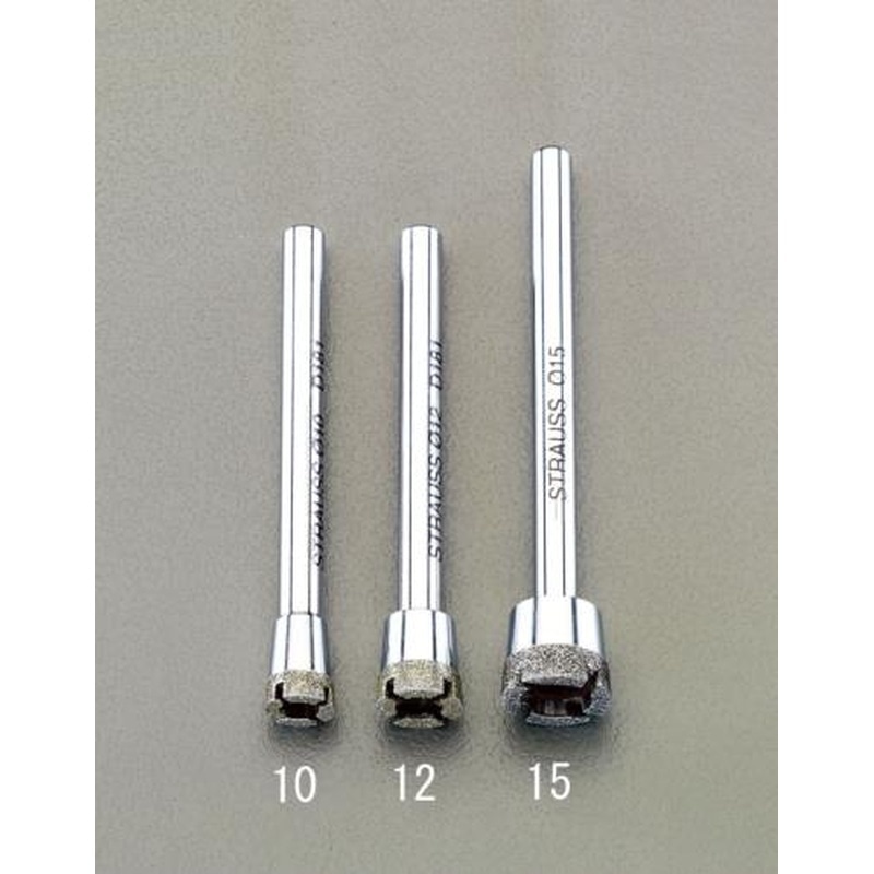 エスコ EA819DW-10 φ10x75mm/#200ダイヤモンドホールカッター(6mm軸) 1個（ご注文単位1個）【直送品】