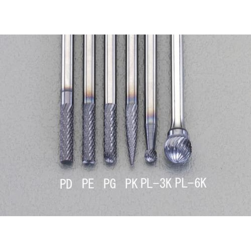 エスコ EA819PK-3K 3x13mm/3mm軸［Coated]超硬バー 1個（ご注文単位1個）【直送品】