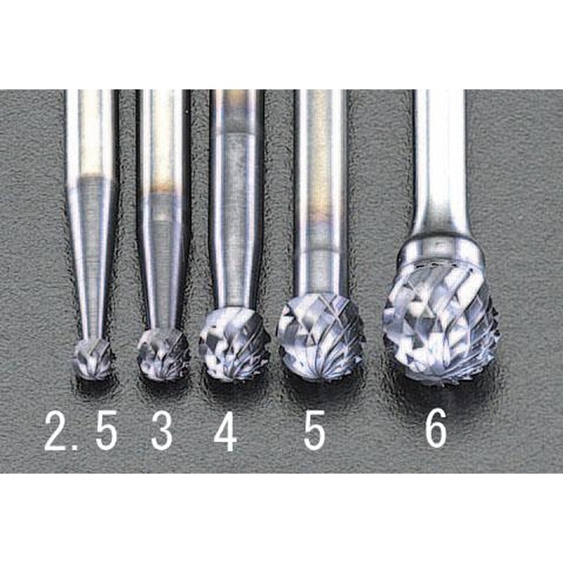 エスコ EA819PL-6 6x5.4mm/3mm軸［Coated]超硬バー 1個（ご注文単位1個）【直送品】