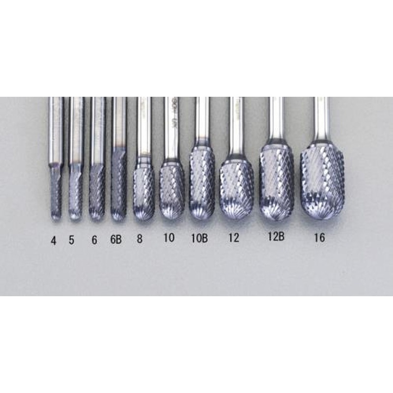 エスコ EA819VB-4 4x16mm/6mm軸［Coated]超硬バー 1個（ご注文単位1個）【直送品】