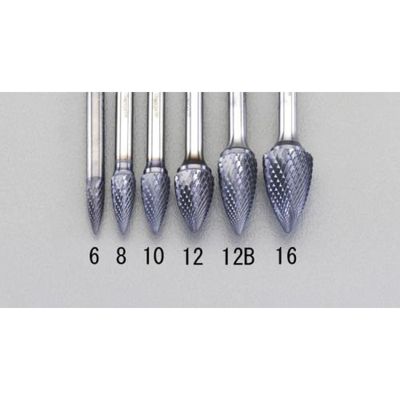 エスコ EA819VF-12B 12x25mm/6mm軸［Coated]超硬バー 1個（ご注文単位1個）【直送品】