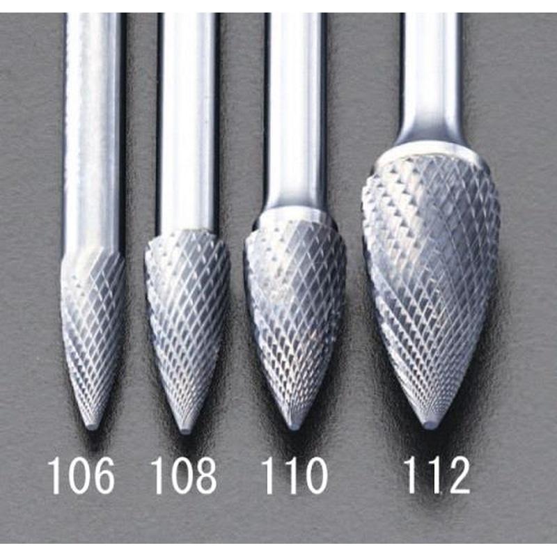 エスコ EA819VF-110 10x19mm/6mm軸［Coated]超硬バー 1個（ご注文単位1個）【直送品】