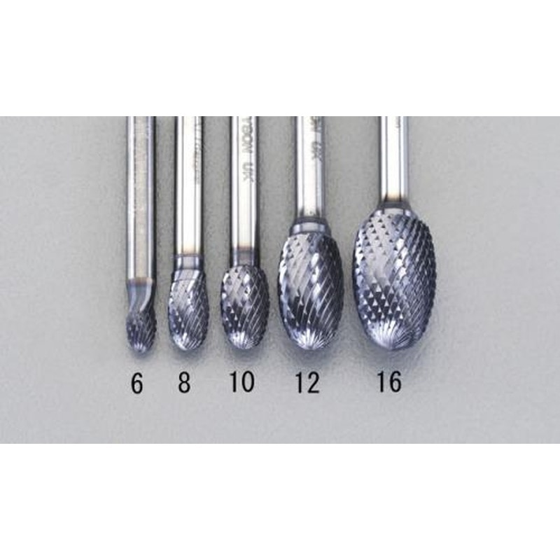 エスコ EA819VG-10 10x16mm/6mm軸［Coated]超硬バー 1個（ご注文単位1個）【直送品】