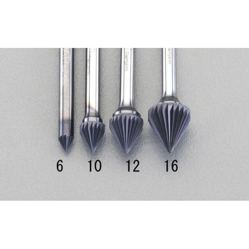 エスコ EA819VS-16 16x14.5mm/6mm軸［Coated]超硬バー 1個（ご注文単位1個）【直送品】