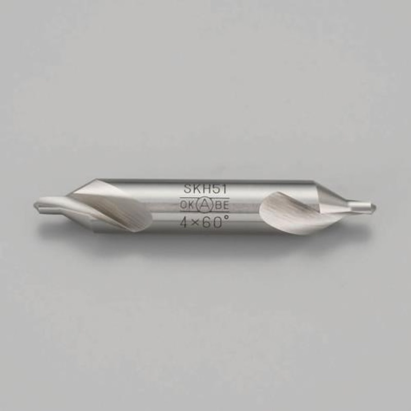 エスコ EA824EB-3B 3.0x53mm/90゜センタードリル(軸8.0mm/SKH51) 1個(ご注文単位1個)【直送品】