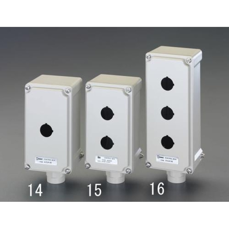エスコ EA940DF-16 φ22mm/3点用コントロールボックス(防滴) 1個（ご注文単位1個）【直送品】