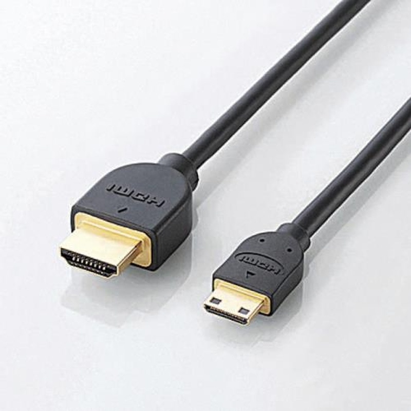 エスコ EA940PM-12 2.0mHDMIケーブル(片側miniHDMI端子) 1個(ご注文単位1個)【直送品】