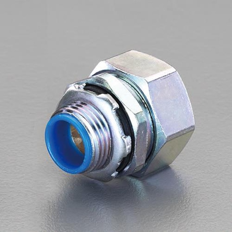 エスコ EA947SE-4 1/2”xCTG16ボックス接続コネクター(ストレート/厚鋼用) 1個(ご注文単位1個)【直送品】