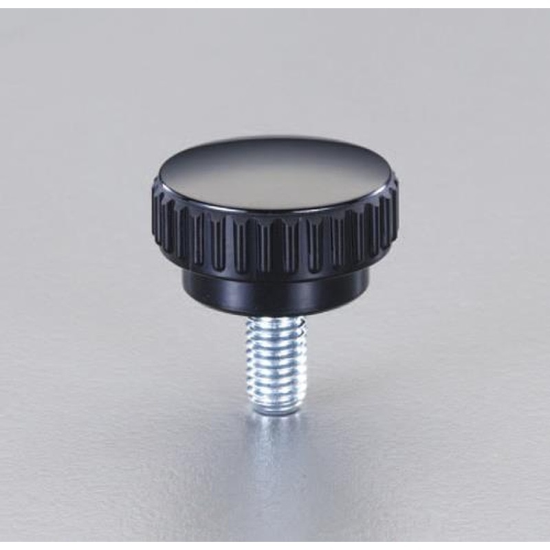 エスコ EA948BX-90 M8x25mm/φ36mm雄ねじナールドノブ 1個(ご注文単位1個)【直送品】