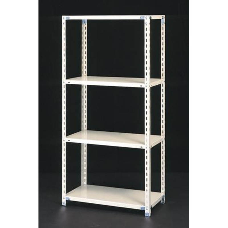 エスコ EA976AA-90B 875x600x1800mm/120kg/4段スチール棚 1個（ご注文単位1個）【直送品】