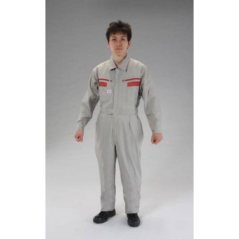 エスコ EA996AJ-3[LL]夏用・継ぎ服(シルバーグレー) 1個（ご注文単位1個）【直送品】