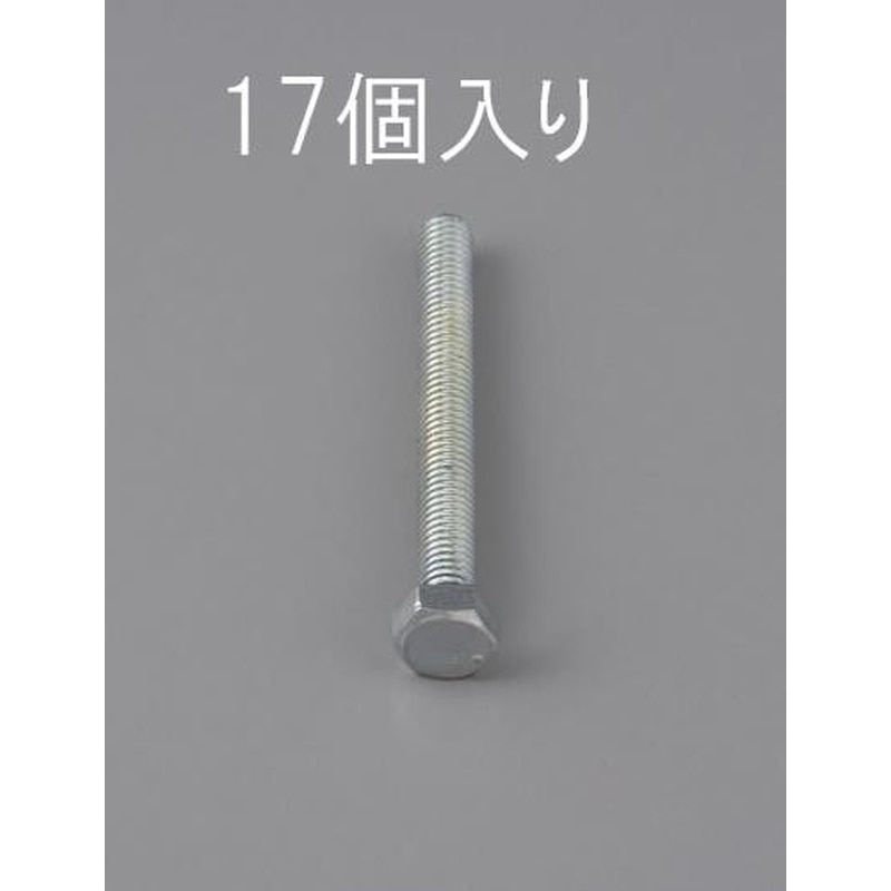 エスコ EA949LA-628 M6x28mm六角頭全ねじボルト(17本) 1個（ご注文単位1個）【直送品】
