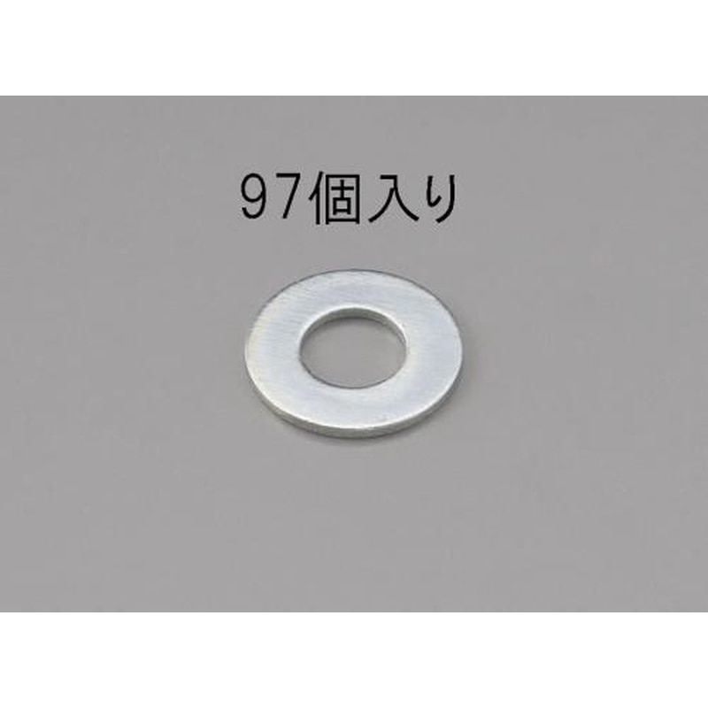 エスコ EA949LX-105 M5平ワッシャー(ユニクロメッキ/97枚) 1個（ご注文単位1個）【直送品】