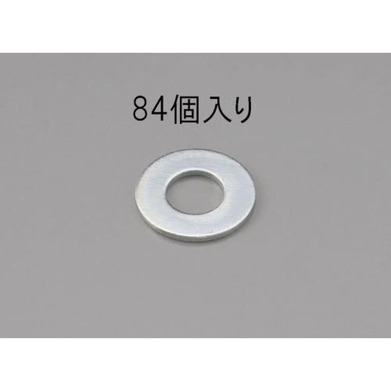エスコ EA949LX-108 M8平ワッシャー(ユニクロメッキ/84枚) 1個（ご注文単位1個）【直送品】