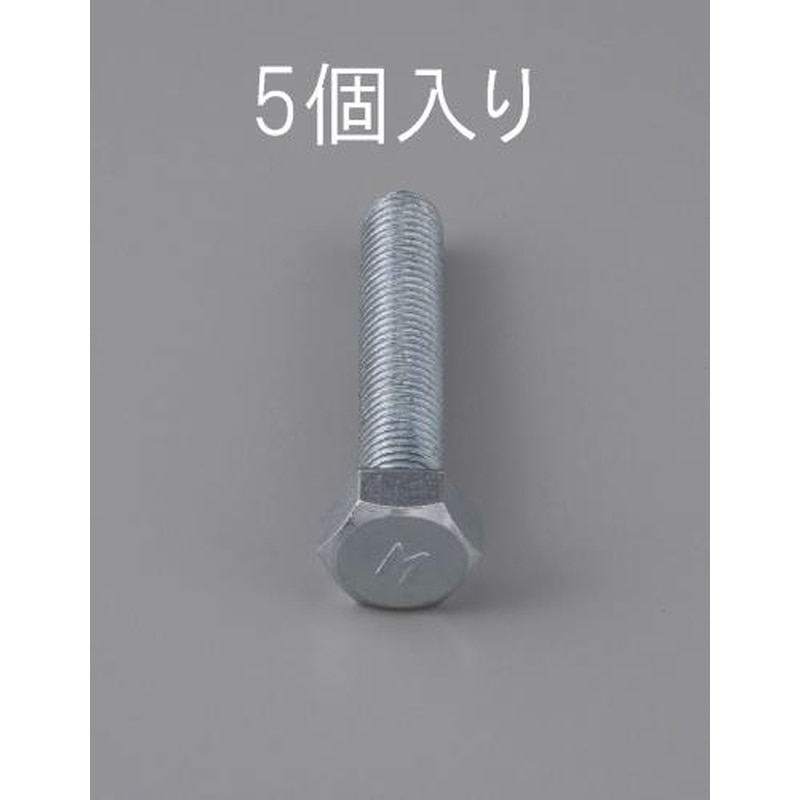 エスコ EA949LB-1055 M10x55mm［細目]六角頭全ねじボルト(5本) 1個（ご注文単位1個）【直送品】