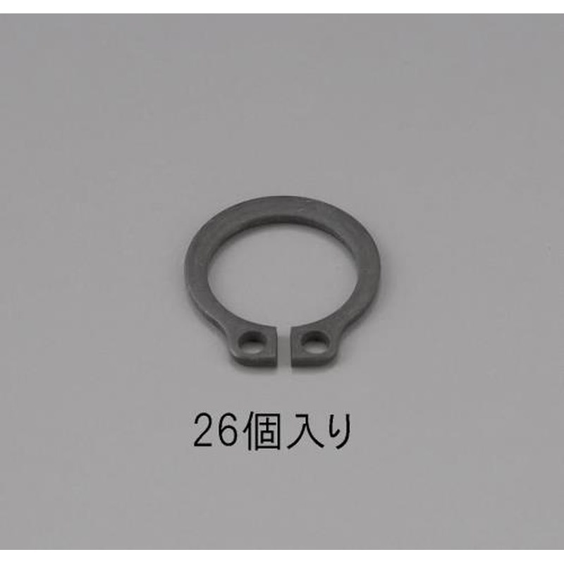 エスコ EA949PA-210 10mm軸用スナップリング(26個) 1個(ご注文単位1個)【直送品】