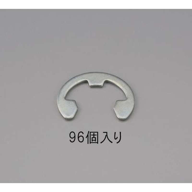 エスコ EA949PB-4 4.0mmEリング(三価クロメート/96個) 1個(ご注文単位1個)【直送品】