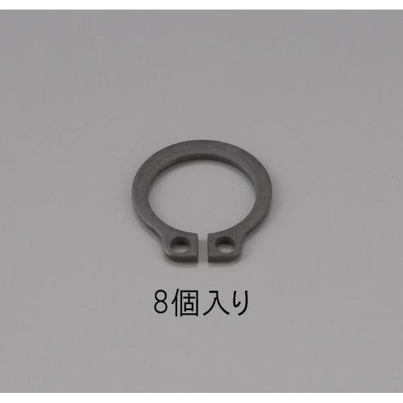 エスコ EA949PA-224 24mm軸用スナップリング(8個) 1個(ご注文単位1個)【直送品】