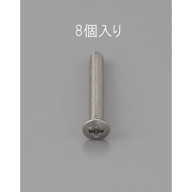 エスコ EA949ND-230 M2x30mm丸皿頭小ねじ(ステンレス製/8本) 1個（ご注文単位1個）【直送品】
