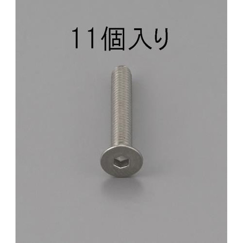 エスコ EA949MD-616 M6x16mm六角穴付皿頭ボルト(ステンレス/11本) 1個（ご注文単位1個）【直送品】