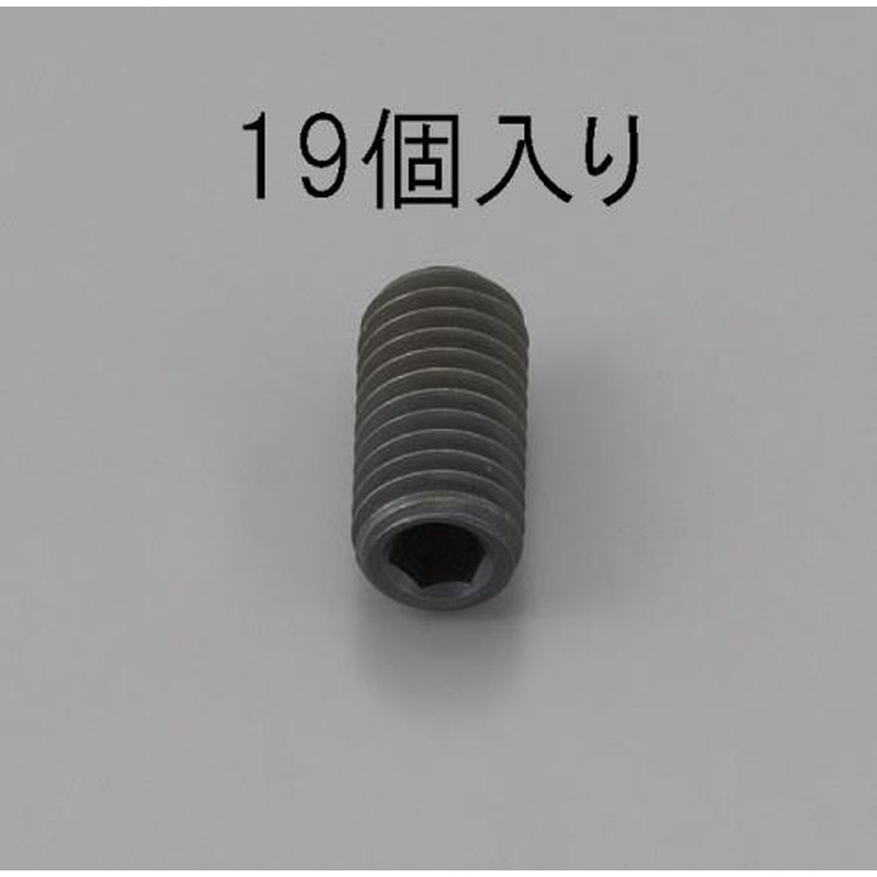 エスコ EA949MP-406 M4x6mm六角穴付止ねじ(クロメート/19本) 1個（ご注文単位1個）【直送品】