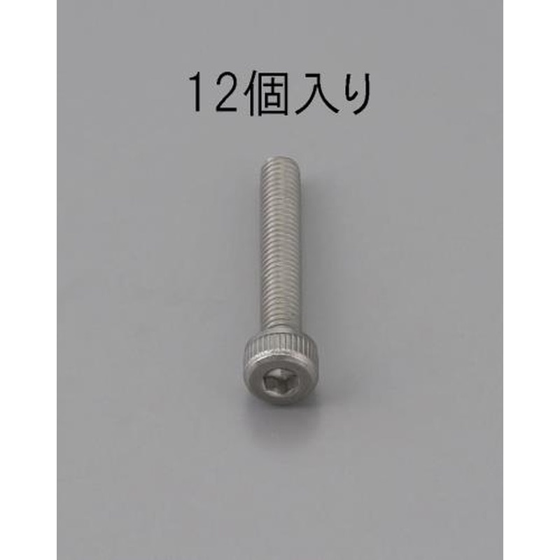 エスコ EA949MB-625 M6x25mm六角穴付ボルト(ステンレス製/12本) 1個（ご注文単位1個）【直送品】