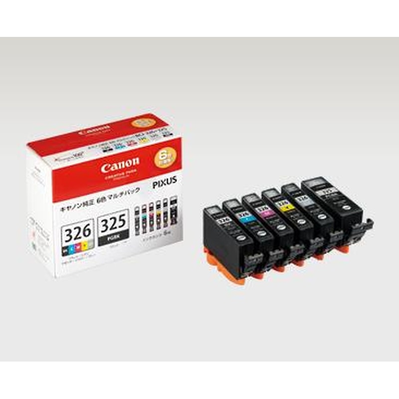 エスコ EA759X-406[キャノン]インクカートリッジ(6色セット/BCI-326＋325/6MP 1個（ご注文単位1個）【直送品】