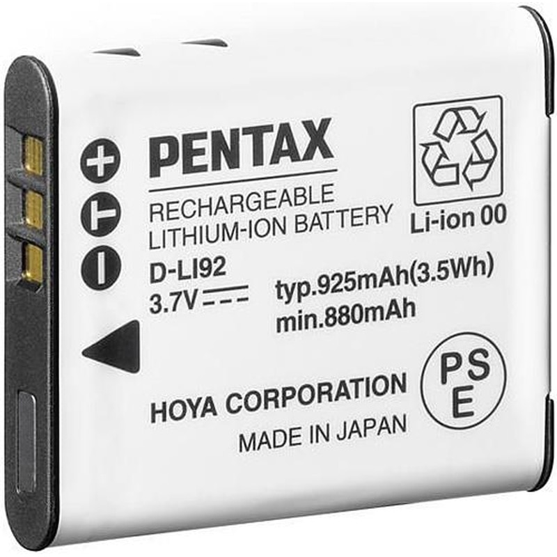 エスコ EA759GB-3 デジタルカメラ用バッテリー(D-LI92/ペンタックス) 1個(ご注文単位1個)【直送品】