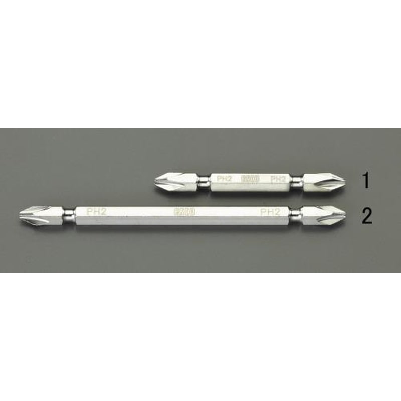 エスコ EA611LG-2 #2x110mmドライバービット(1本) 1個(ご注文単位1個)【直送品】