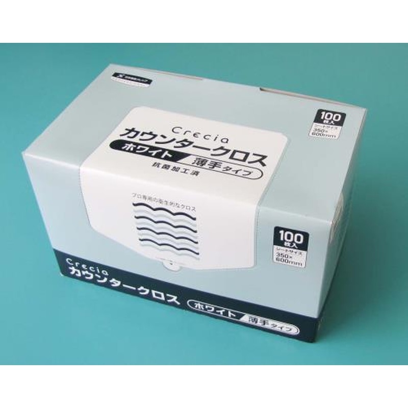 エスコ EA929AV-2 350x600mmカウンタークロス(抗菌加工/薄手100枚) 1個(ご注文単位1個)【直送品】