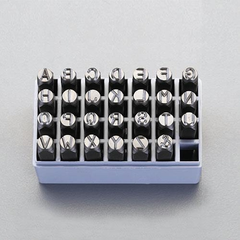 エスコ EA591HM-13 12.7mm英字刻印セット 1個(ご注文単位1個)【直送品】