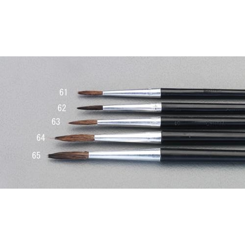 エスコ EA109MG-65 6号丸筆(ポニー毛) 1個（ご注文単位1個）【直送品】