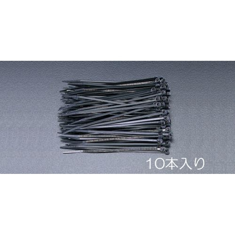エスコ EA475B-10 100x2.5mm結束バンド(耐候性/10本) 1個（ご注文単位1個）【直送品】