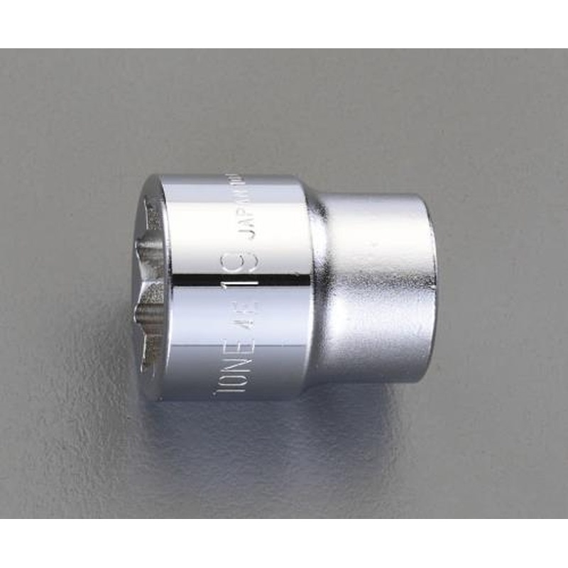エスコ EA618KL-22 1/2”DRx22mm8角ソケット(二重四角) 1個（ご注文単位1個）【直送品】