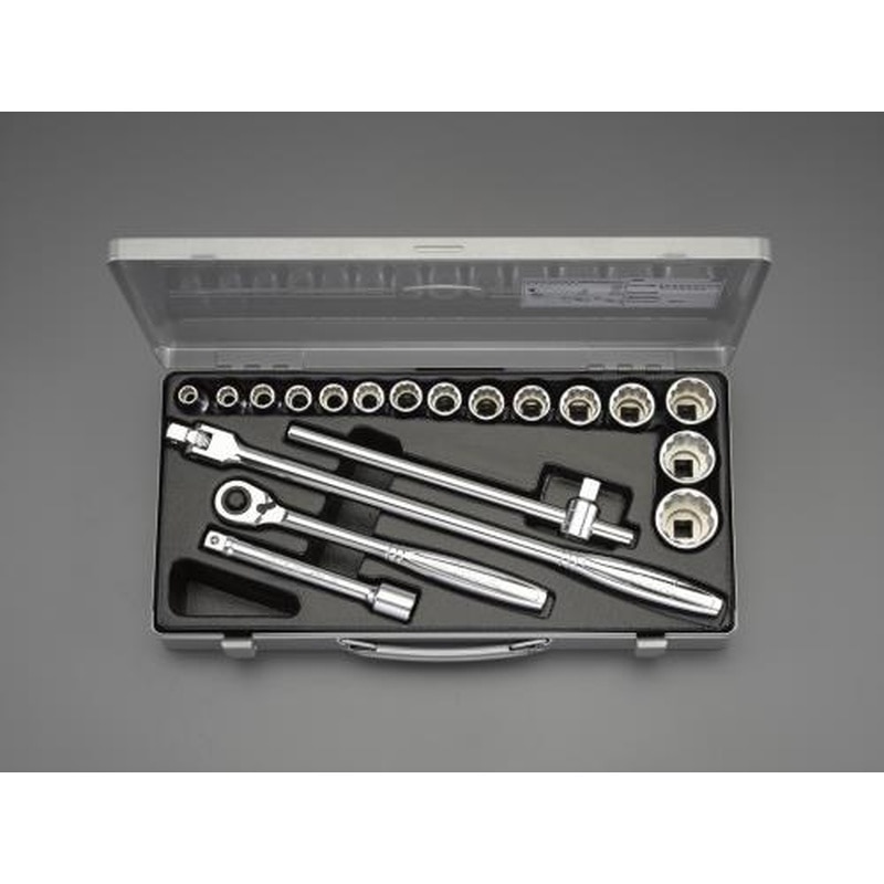 エスコ EA618K-9 1/2”DRソケットレンチセット 1個(ご注文単位1個)【直送品】