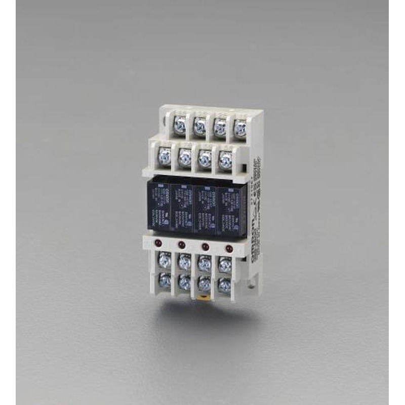 エスコ EA940MS-11 DC24V/1ax4ターミナルリレー 1個(ご注文単位1個)【直送品】