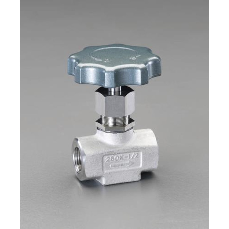 エスコ EA470CN-4 Rc1/2”ニードルバルブ(ステンレス製) 1個（ご注文単位1個）【直送品】