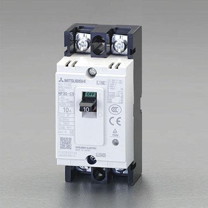エスコ EA940mm-23 240V/30A/2極ノーヒューズ遮断器(フレーム50) 1個(ご注文単位1個)【直送品】
