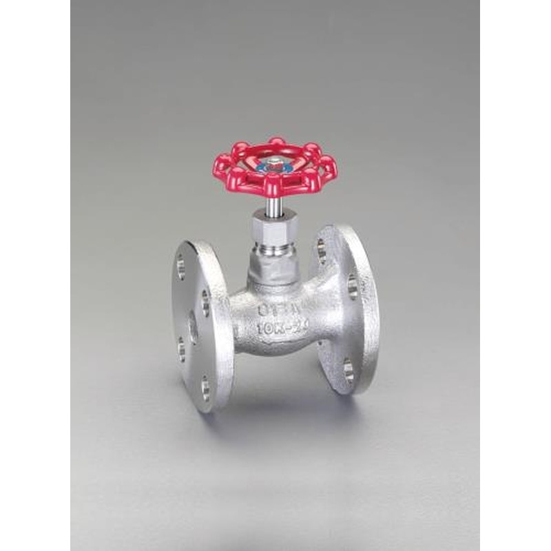 エスコ EA470CD-12 1・1/4”グローブバルブ(フランジ型) 1個(ご注文単位1個)【直送品】