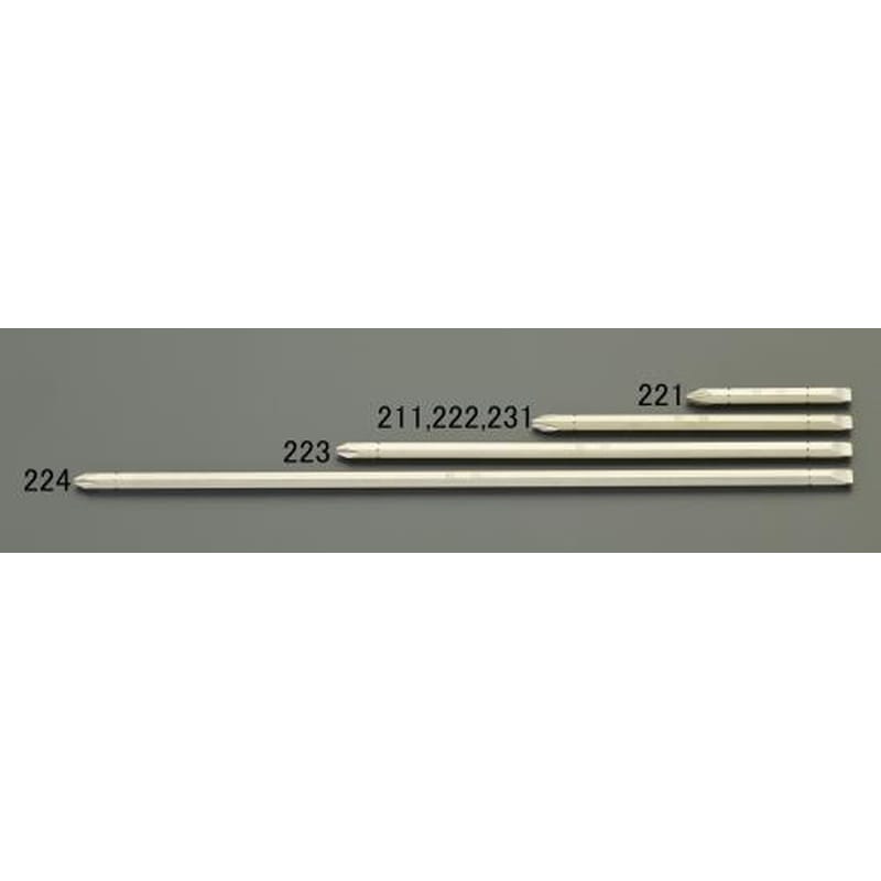 エスコ EA611KR-231 #3x7.0mmx125mm［＋-]ドライバービット 1個（ご注文単位1個）【直送品】
