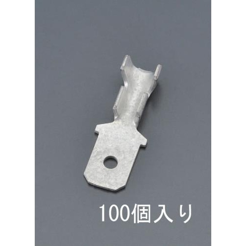 エスコ EA538RA-47 0.5-1.25m㎡250ファストンプラグ(100個) 1個(ご注文単位1個)【直送品】